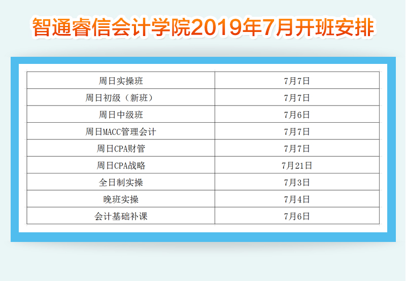 智通教育2019年7月開(kāi)班通知06